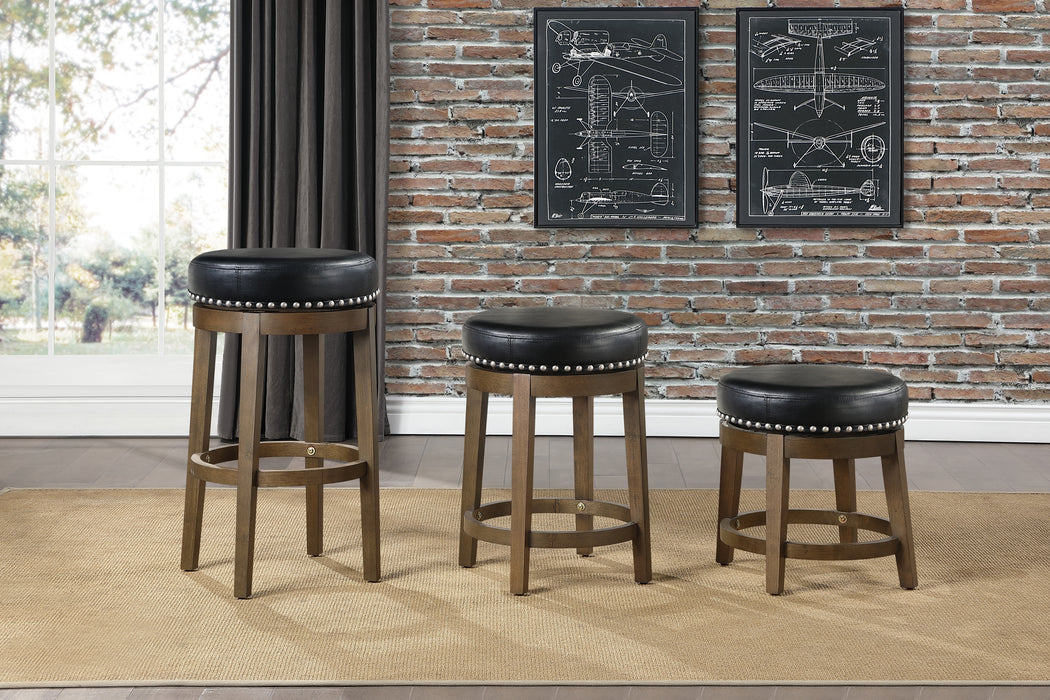 Westby - Round Swivel Stool, Black