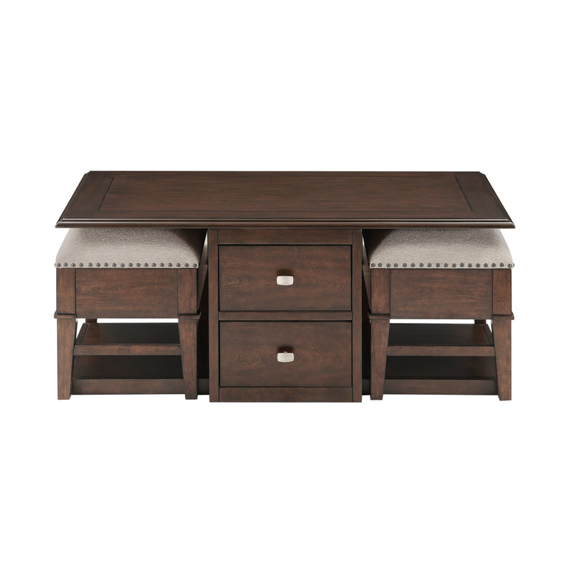 Claremore - Cocktail Table with Two Ottomans