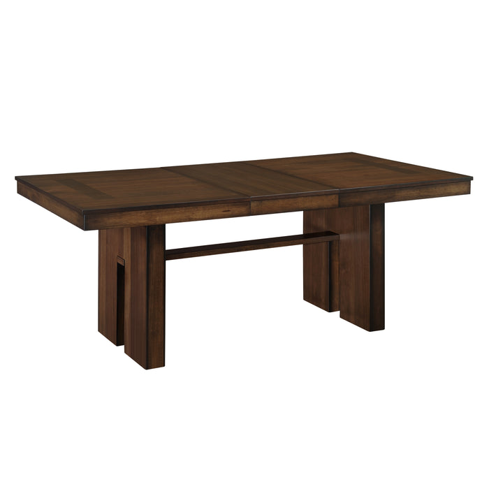 - 6pc set (TABLE + 4 SIDE CHAIRS + 1 BENCH)