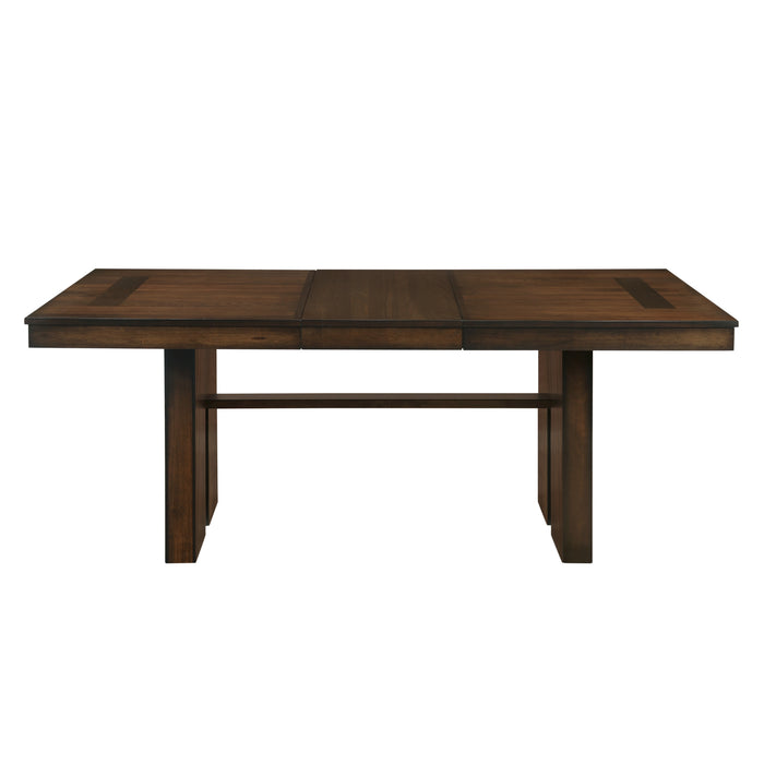 - 6pc set (TABLE + 4 SIDE CHAIRS + 1 BENCH)