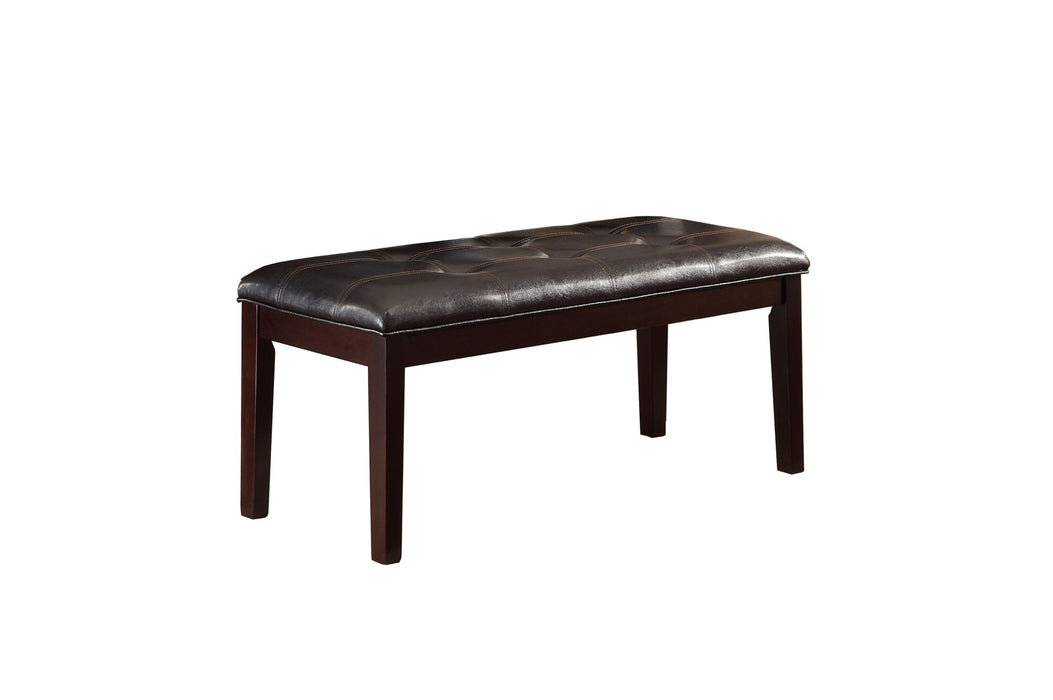 - 6pc set (TABLE + 4 SIDE CHAIRS + 1 BENCH)
