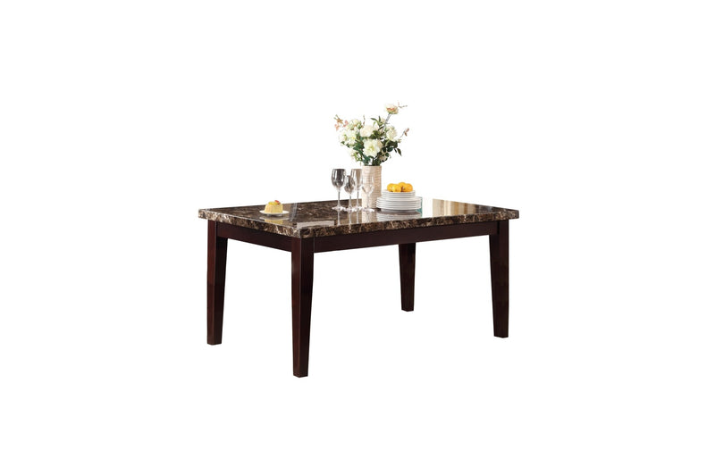 - 6pc set (TABLE + 4 SIDE CHAIRS + 1 BENCH)