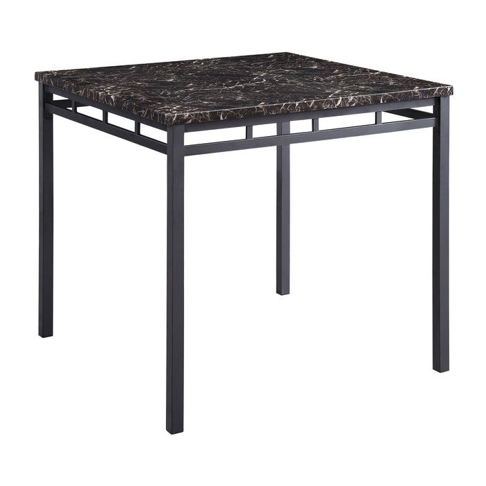 Olney - 5-Piece Pack Counter Height Set, Faux Marble Top