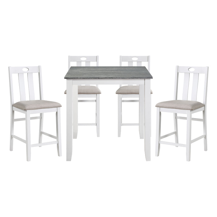 Lowell - 5-Piece Pack Counter Height Set