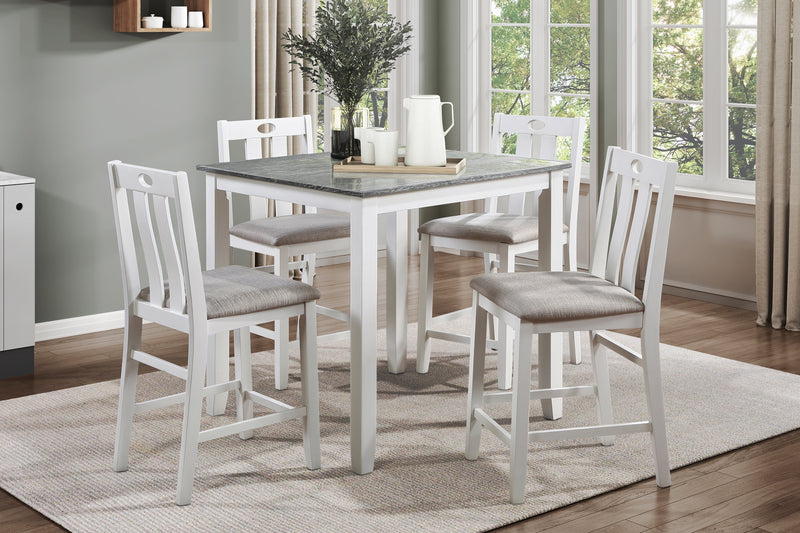 Lowell - 5-Piece Pack Counter Height Set