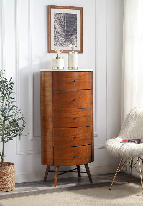 - 5-Drawer Chest, Marble Top