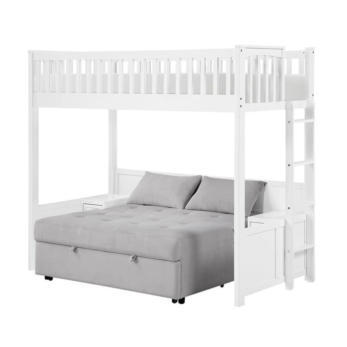 Aerie - (4) Twin Loft Bunk Bed with Night Stand and Sofa Bed