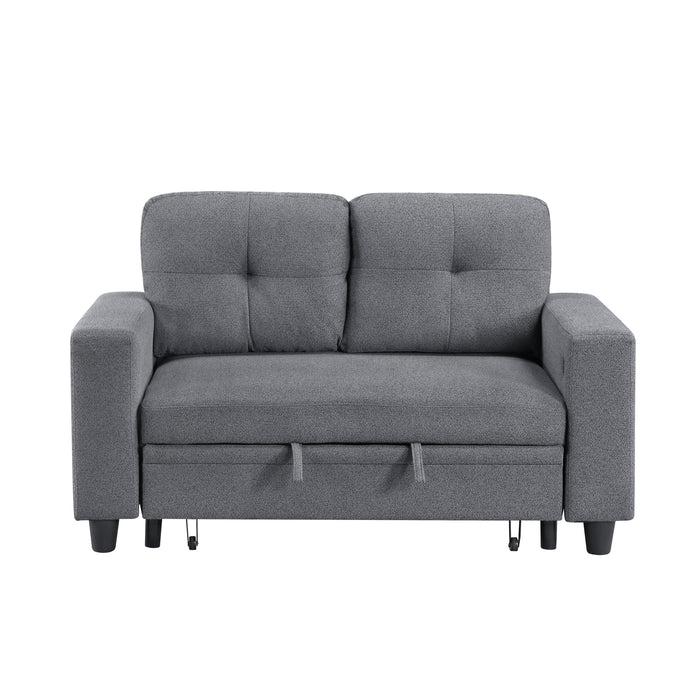 Robinson - (2)Love Seat with Pull-out Bed, Shelves and Charging Ports