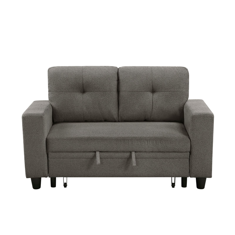 Robinson - (2)Love Seat with Pull-out Bed, Shelves and Charging Ports
