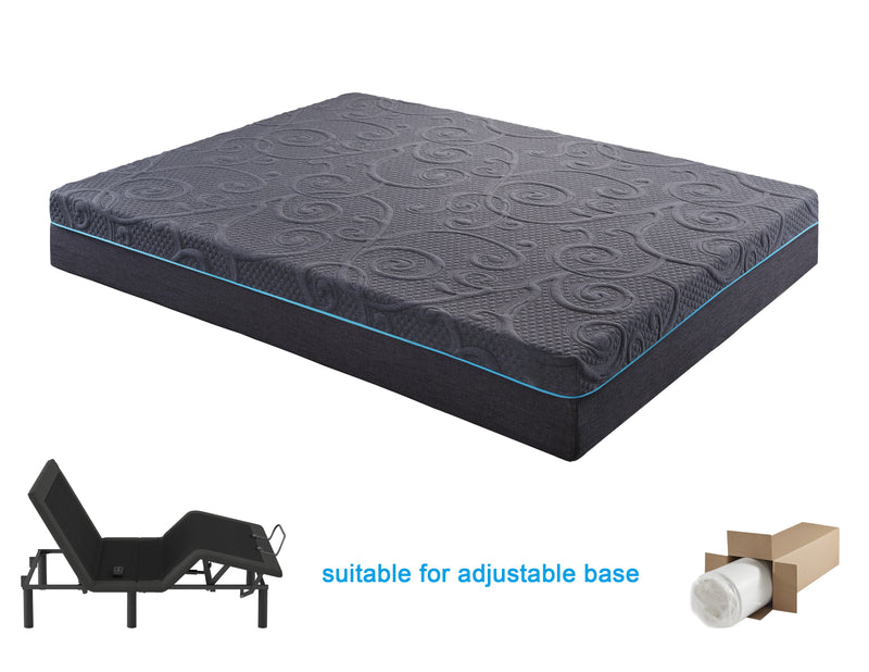 Mira - 8" Queen Gel-Infused Memory Foam Hybrid Mattress