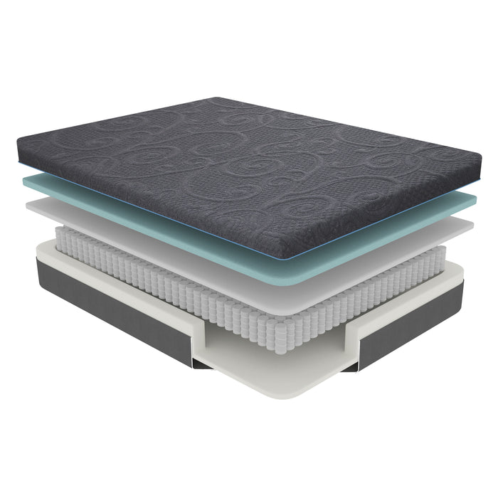 Mira - 8" Queen Gel-Infused Memory Foam Hybrid Mattress