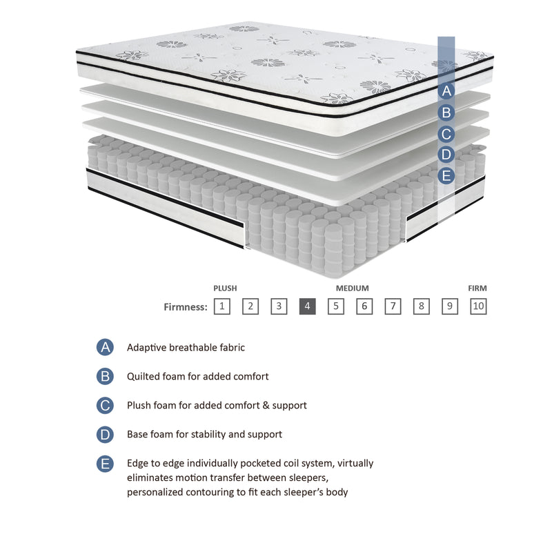 Vela - 12" Queen Hybrid Mattress