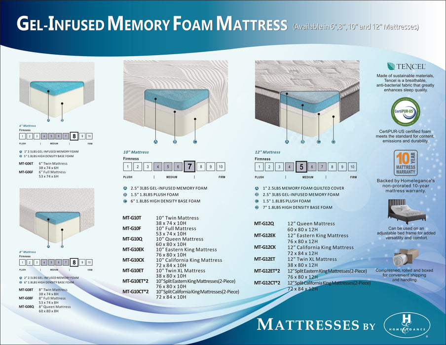Altair - 6" Twin Gel-Infused Memory Foam Mattress