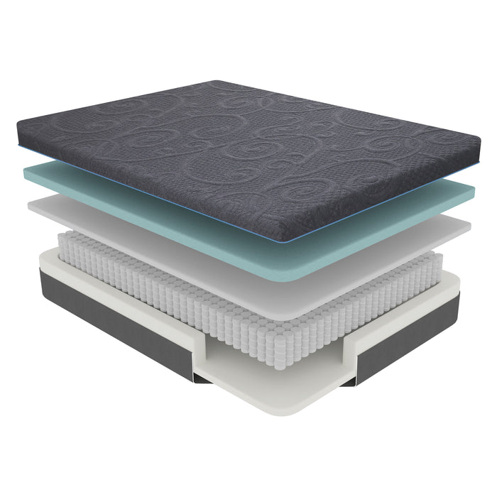 Mira - 11" Twin Gel-Infused Memory Foam Hybrid Mattress