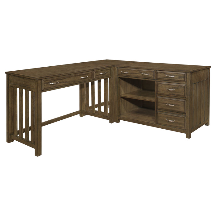 Blanche - 3pc Corner Desk (Desk+Corner+Credenza)