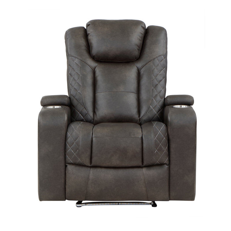 Tabor - Power Reclining Chair with Power Headrest and Storage Arms, Cup Holders