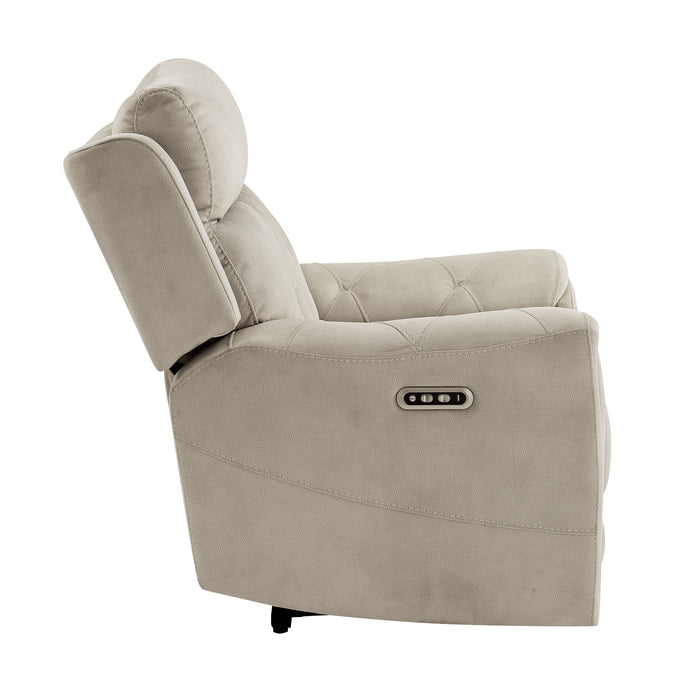 Celeste - Power Reclining Chair with Power Headrest, Hidden Arms Cup Holders and Charging Ports