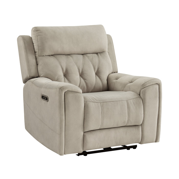 Celeste - Power Reclining Chair with Power Headrest, Hidden Arms Cup Holders and Charging Ports