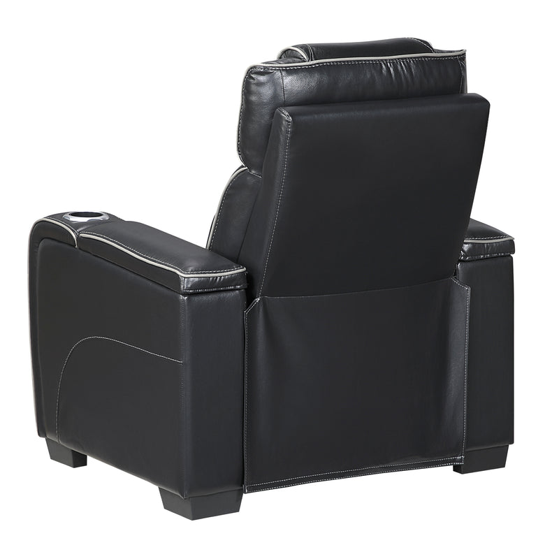 Apex - Power Reclining Chair with Power Headrest, Storage Arms with Cup Holders, Air Massage and Heat, LED Lighting and Charging Ports