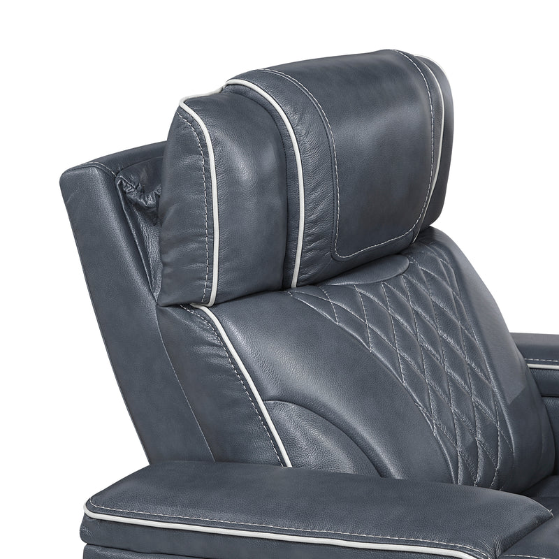 Apex - Power Reclining Chair with Power Headrest, Storage Arms with Cup Holders, Air Massage and Heat, LED Lighting and Charging Ports