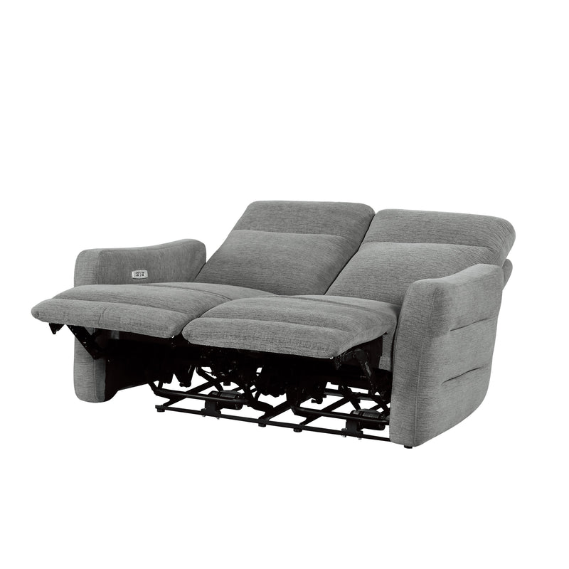 Edition - Power Double Lay Flat Reclining Love Seat with Power Headrests and USB Ports