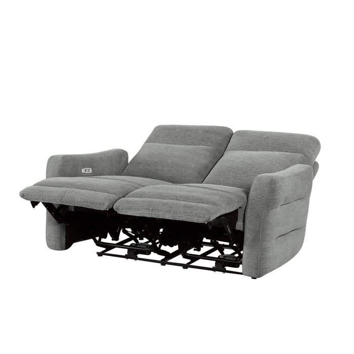 Edition - Power Double Lay Flat Reclining Love Seat with Power Headrests and USB Ports