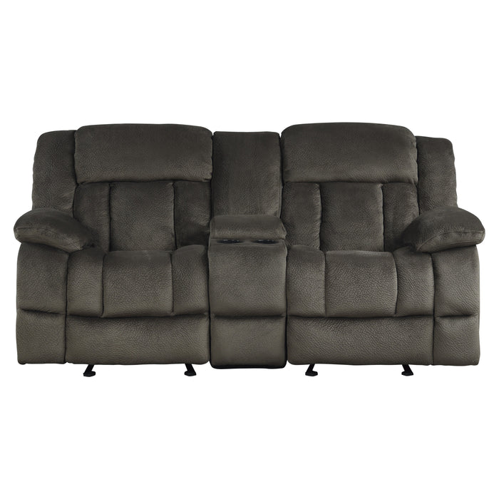 Laurelton - Double Glider Reclining Love Seat with Center Console