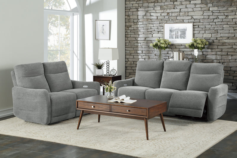 Edition - Power Double Lay Flat Reclining Love Seat with Power Headrests and USB Ports