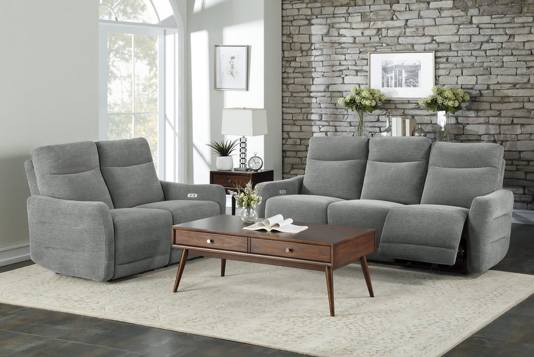 Edition - Power Double Lay Flat Reclining Love Seat with Power Headrests and USB Ports