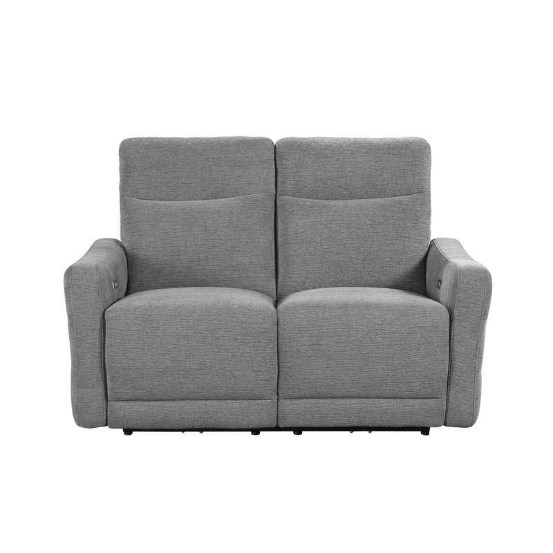 Edition - Power Double Lay Flat Reclining Love Seat with Power Headrests and USB Ports