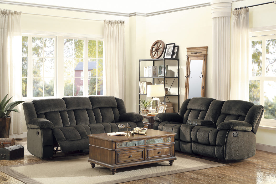 Laurelton - Double Glider Reclining Love Seat with Center Console