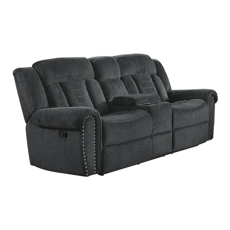 Nutmeg - Double Reclining Love Seat with Center Console