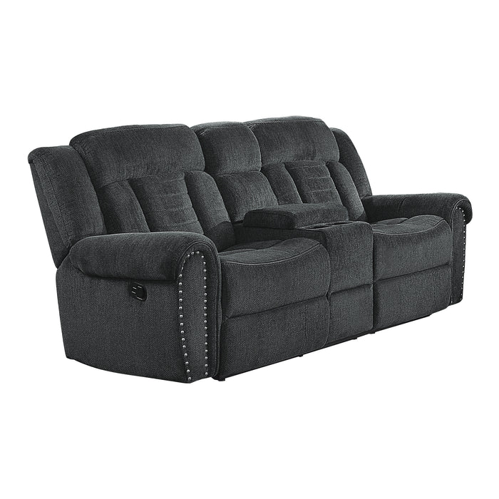 Nutmeg - Double Reclining Love Seat with Center Console
