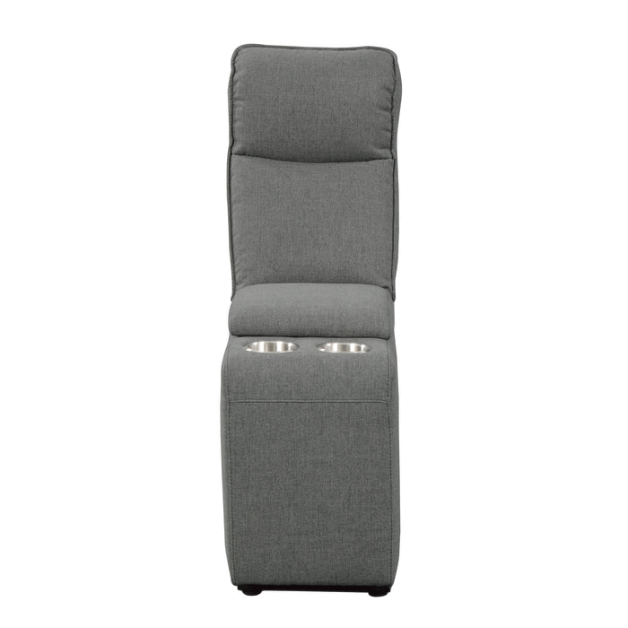 Maroni - (3)Power Double Reclining Love Seat with Center Console and Power Headrests