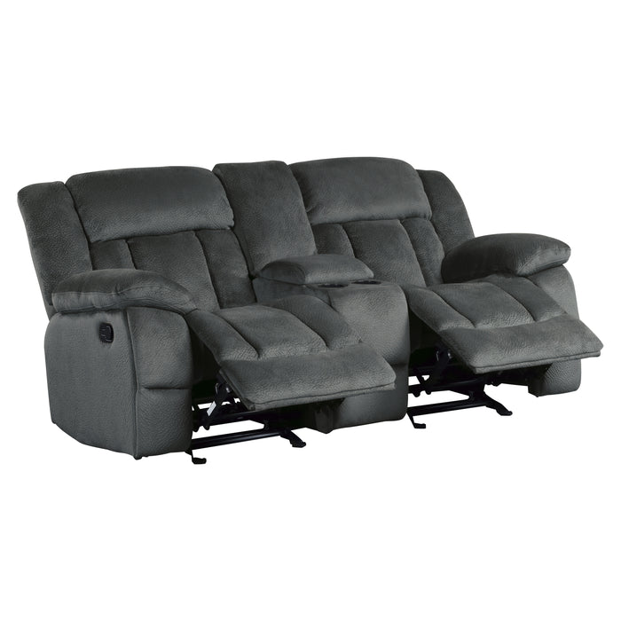Laurelton - Double Glider Reclining Love Seat with Center Console