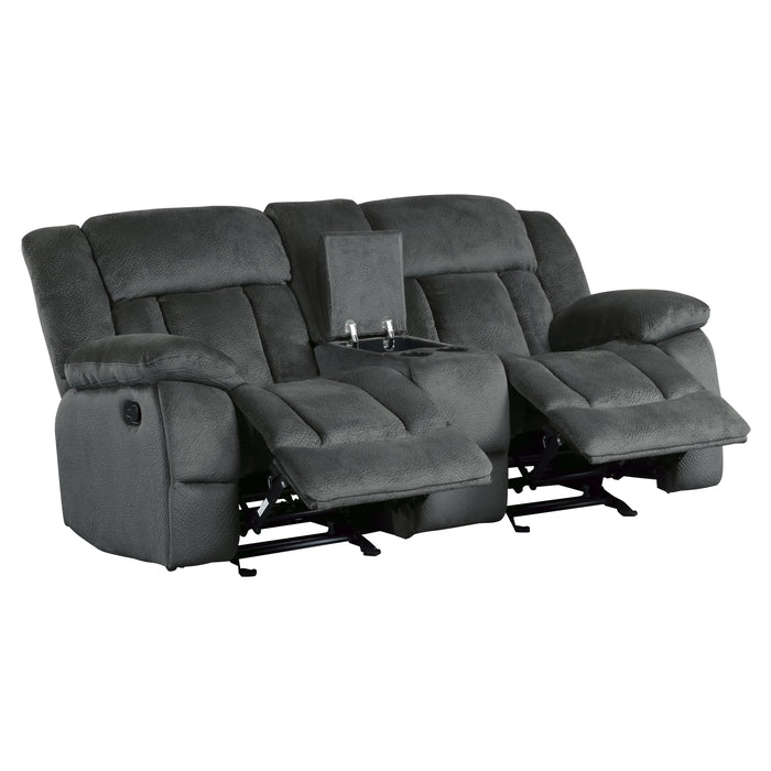 Laurelton - Double Glider Reclining Love Seat with Center Console