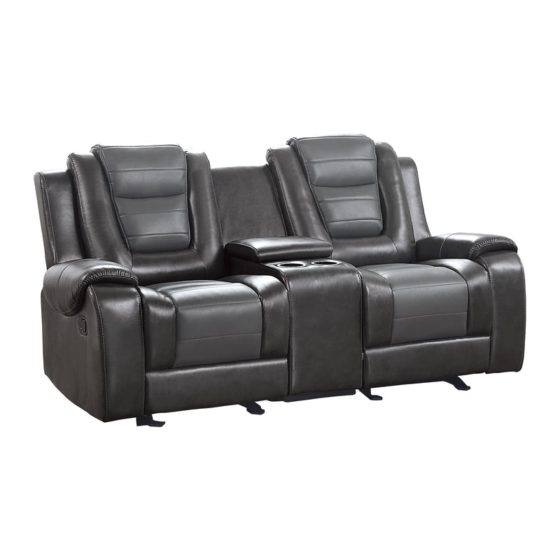 Briscoe - Double Glider Reclining Love Seat with Center Console