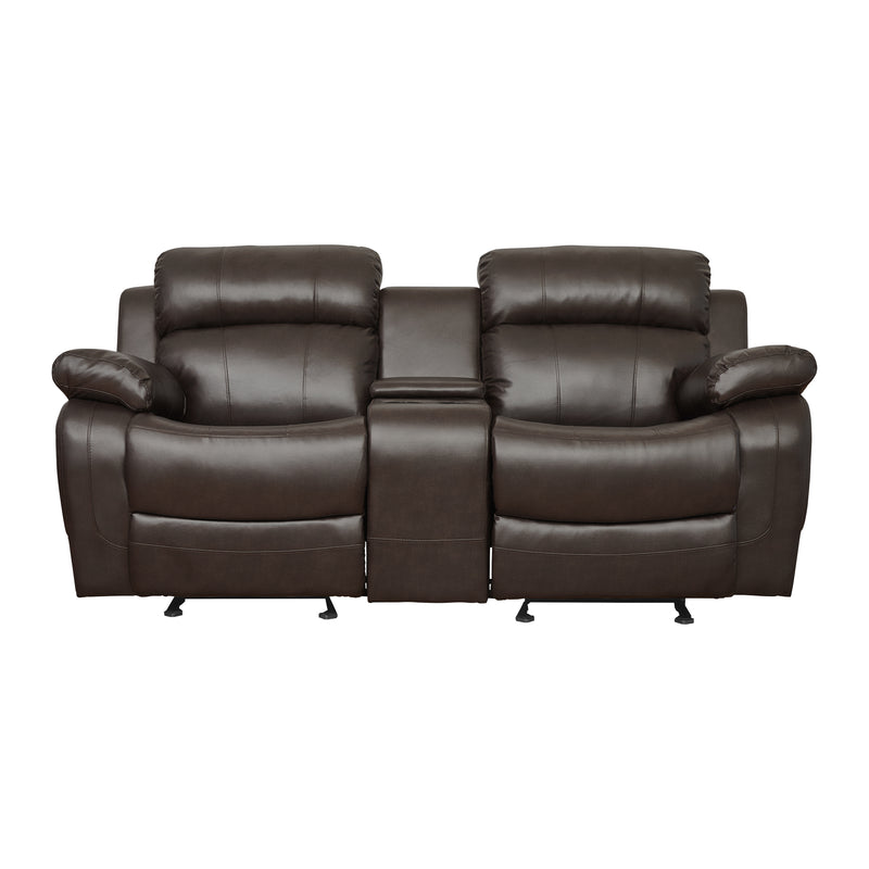 Marille - Double Glider Reclining Love Seat with Center Console