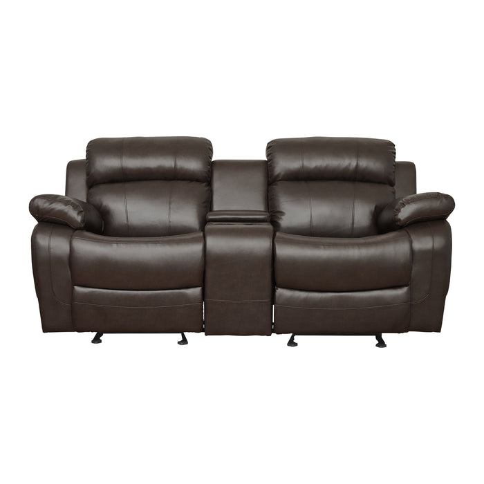 Marille - Double Glider Reclining Love Seat with Center Console