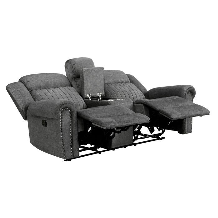 Brennen - Double Reclining Love Seat with Center Console
