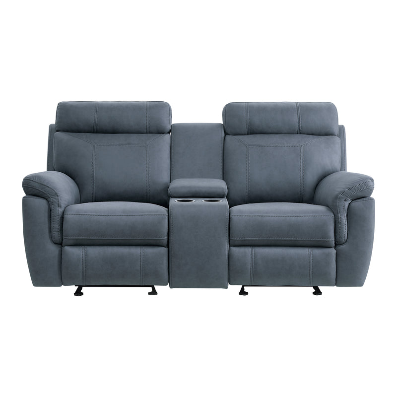 Clifton - Double Glider Reclining Love Seat with Center Console
