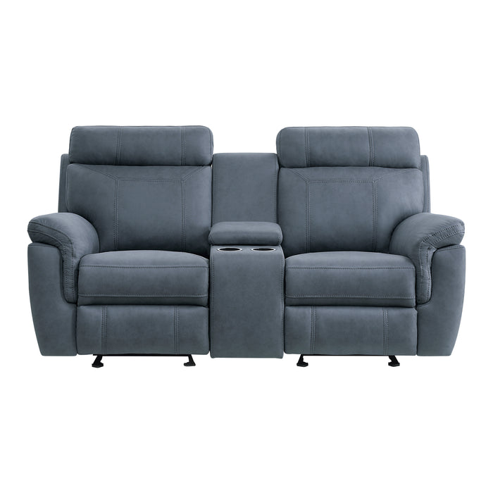 Clifton - Double Glider Reclining Love Seat with Center Console