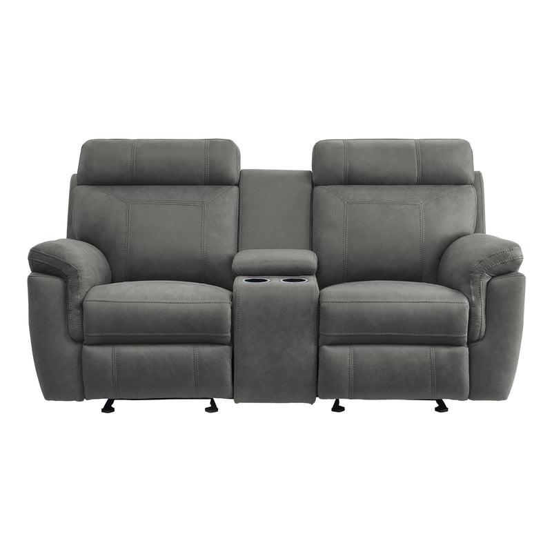Clifton - Double Glider Reclining Love Seat with Center Console