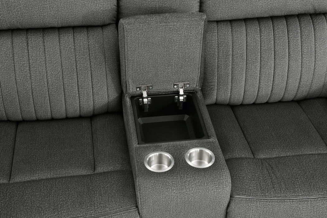 Brennen - Double Reclining Love Seat with Center Console