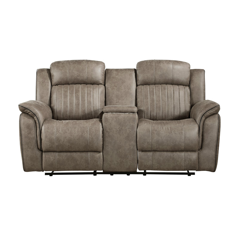 Centeroak - Double Reclining Love Seat with Center Console