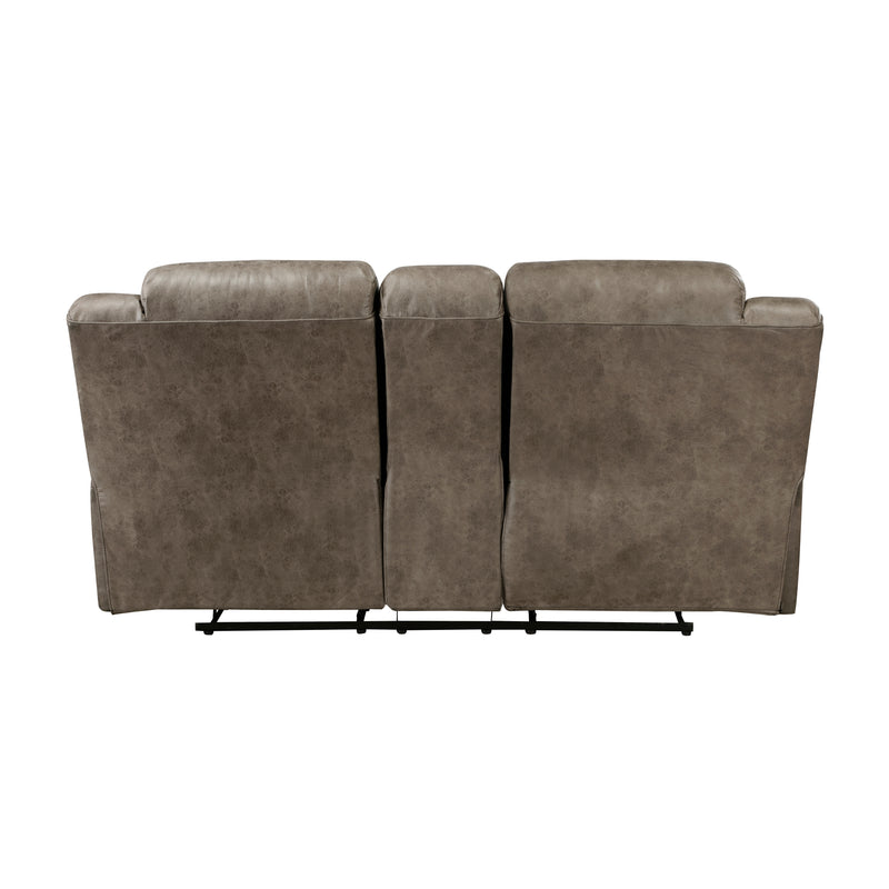 Hazen - Double Reclining Love Seat with Center Console