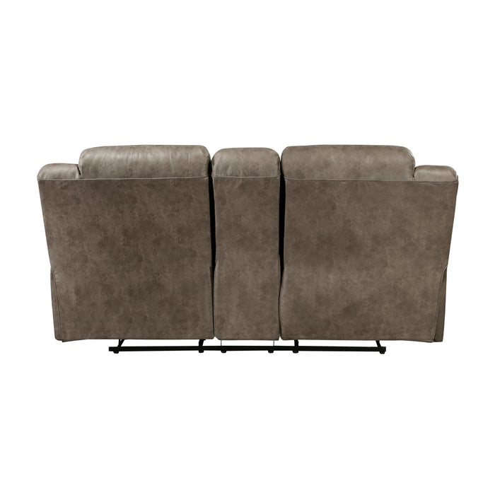 Hazen - Double Reclining Love Seat with Center Console