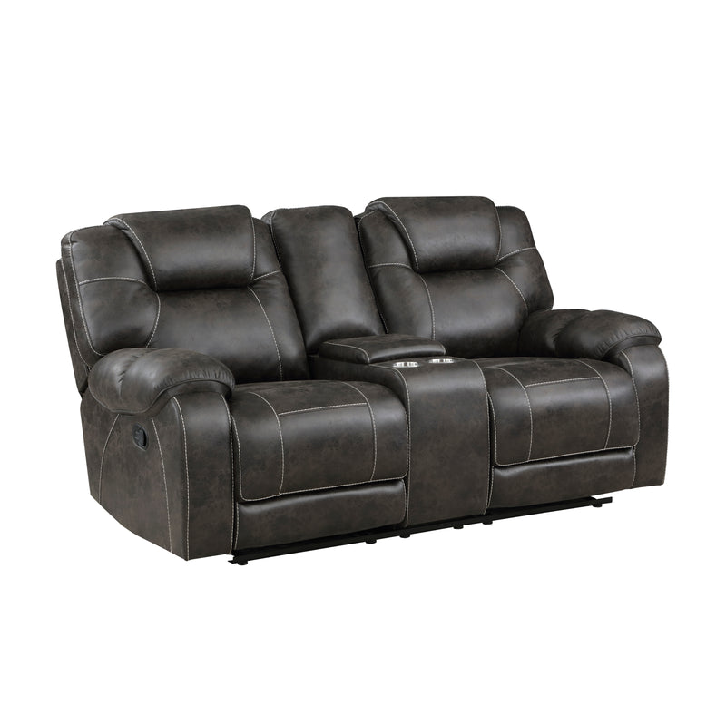 Gainesville - Double Reclining Love Seat with Center Console