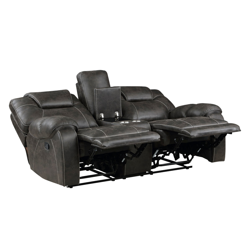 Gainesville - Double Reclining Love Seat with Center Console