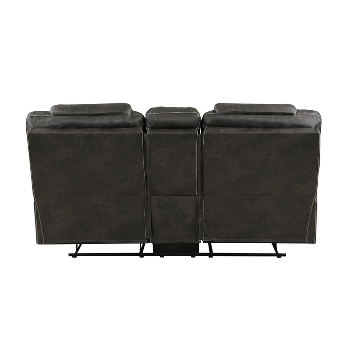 Gainesville - Double Reclining Love Seat with Center Console